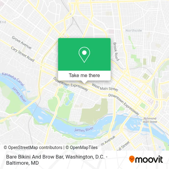 Bare Bikini And Brow Bar map