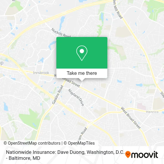 Nationwide Insurance: Dave Duong map