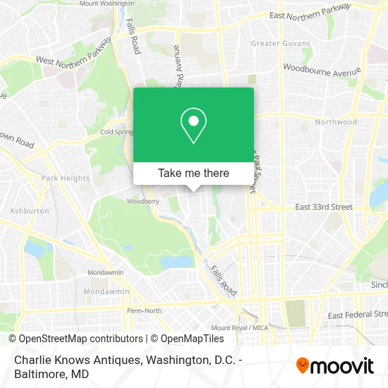 Charlie Knows Antiques map