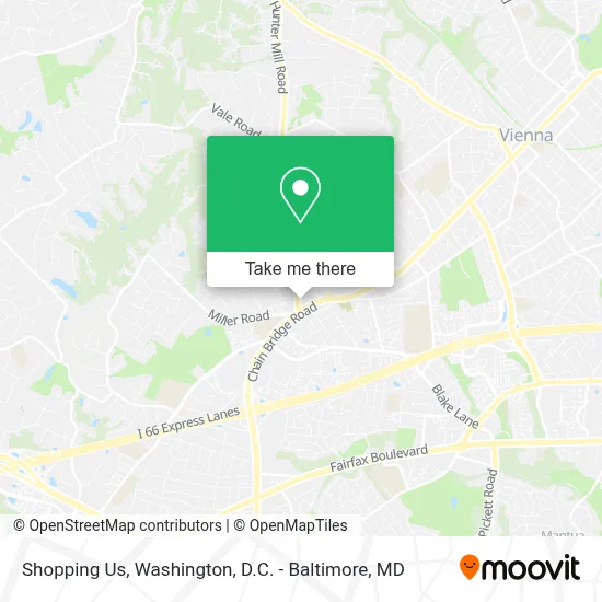 Shopping Us map