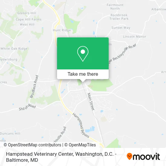 Hampstead Veterinary Center map