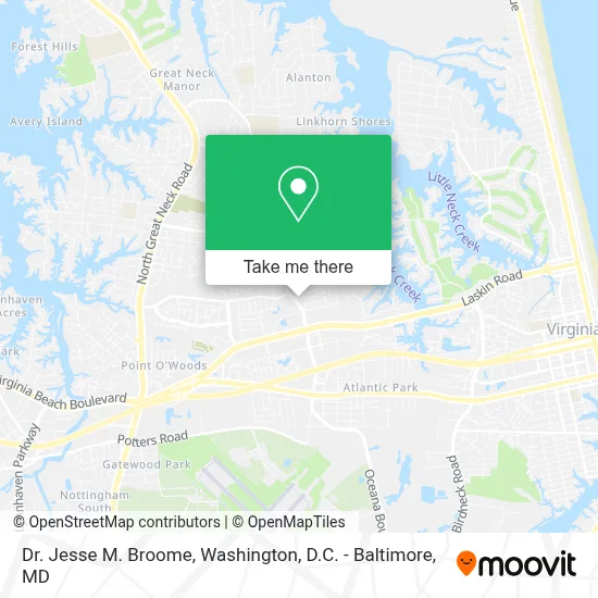 Dr. Jesse M. Broome map