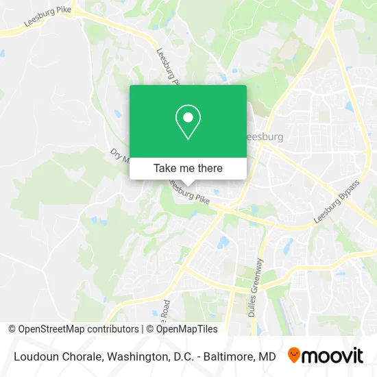 Loudoun Chorale map