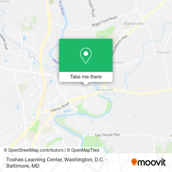 Toshas Learning Center map