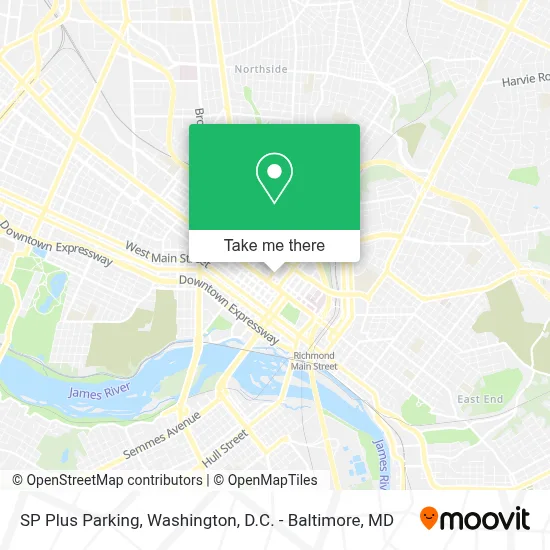 SP Plus Parking map