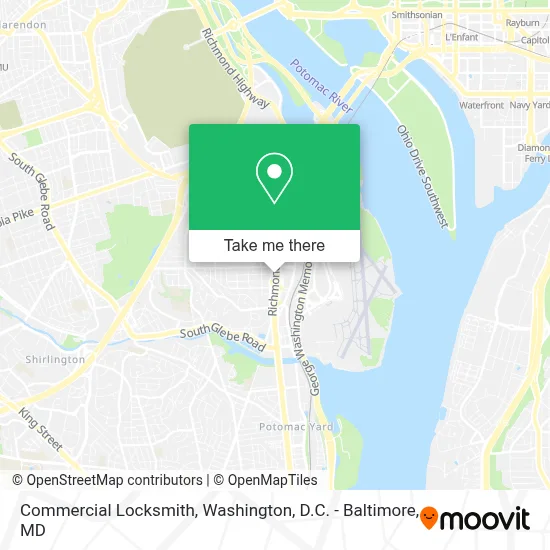 Commercial Locksmith map