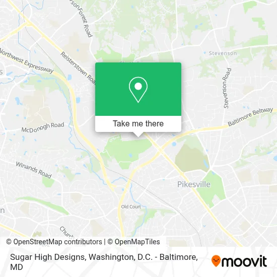 Sugar High Designs map