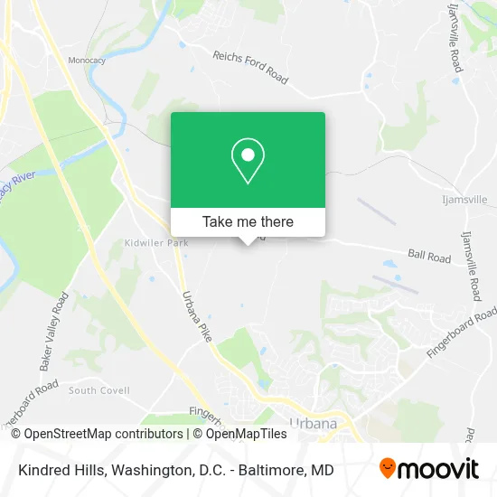 Kindred Hills map