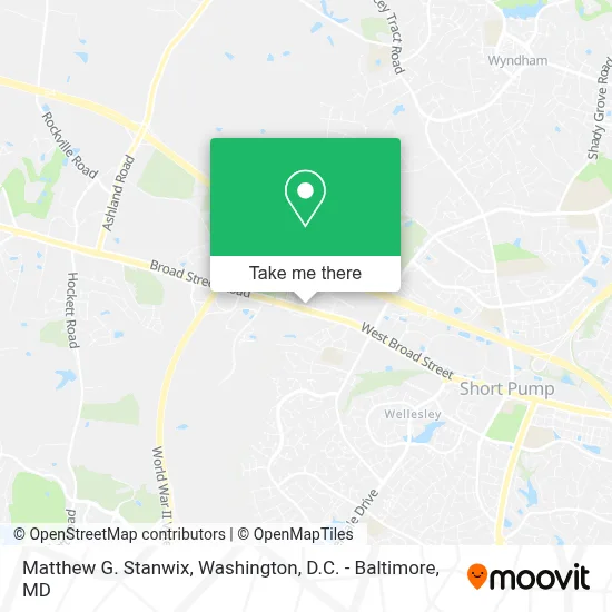 Matthew G. Stanwix map