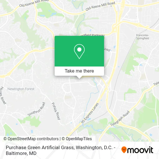 Purchase Green Artificial Grass map