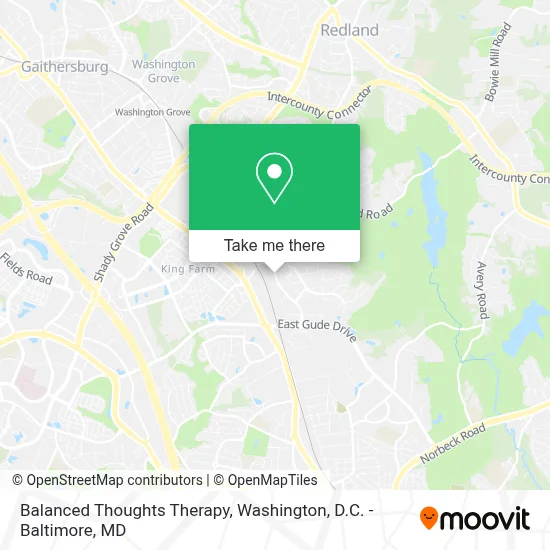 Balanced Thoughts Therapy map