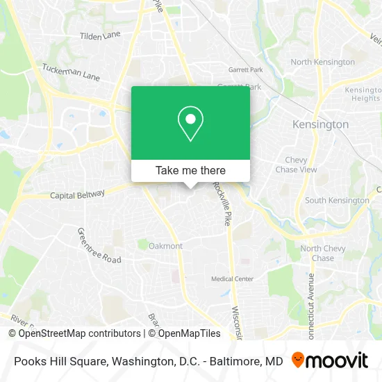 Pooks Hill Square map