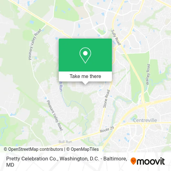 Pretty Celebration Co. map