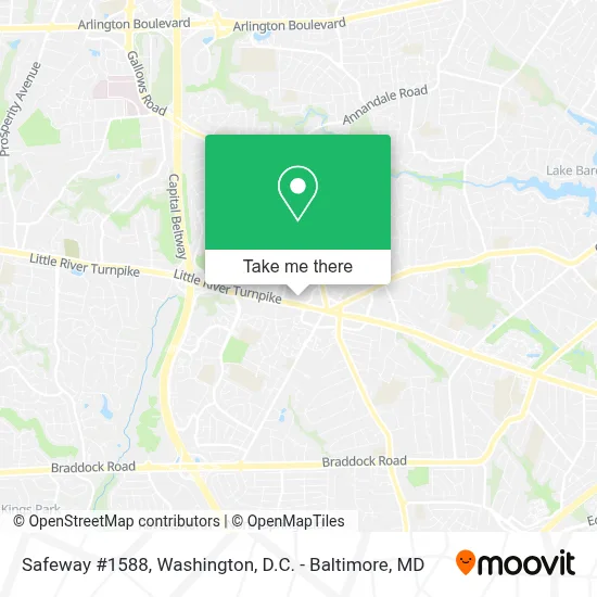 Safeway #1588 map