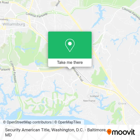 Security American Title map