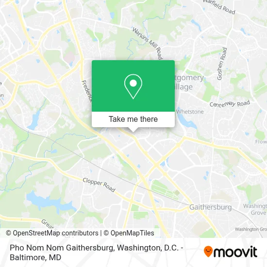 Pho Nom Nom Gaithersburg map