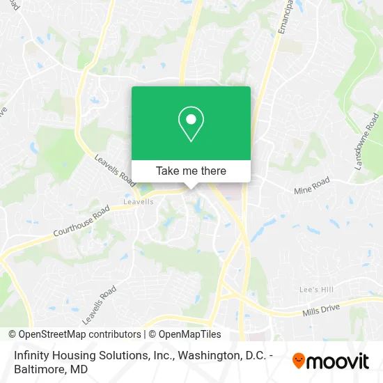Infinity Housing Solutions, Inc. map