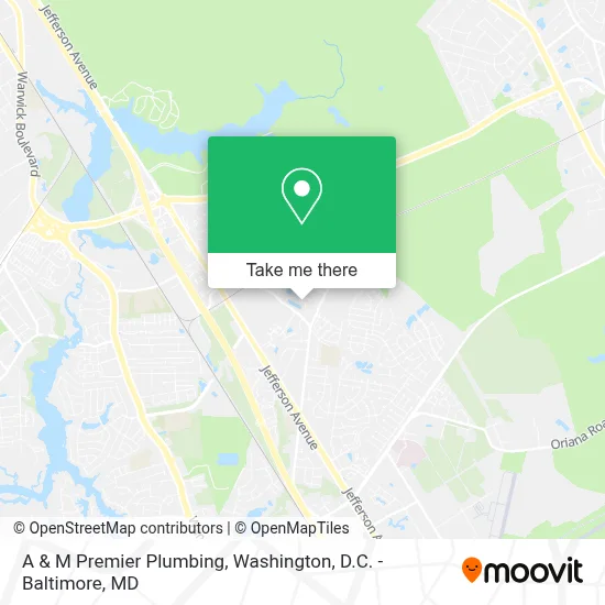 A & M Premier Plumbing map