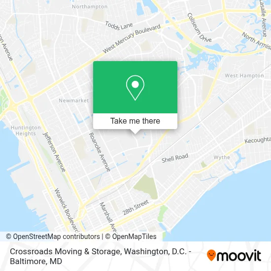 Crossroads Moving & Storage map