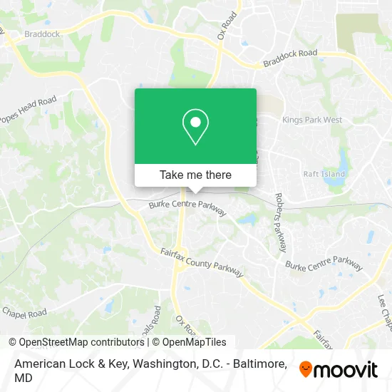 American Lock & Key map