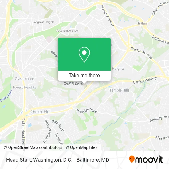 Head Start map