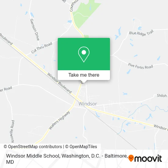 Windsor Middle School map