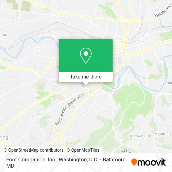 Foot Companion, Inc. map