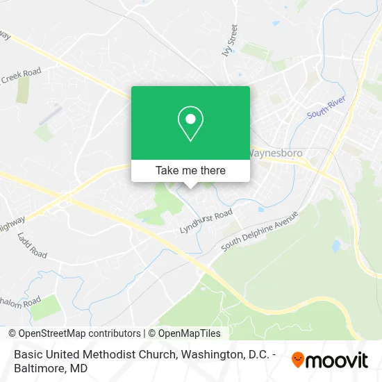 Basic United Methodist Church map