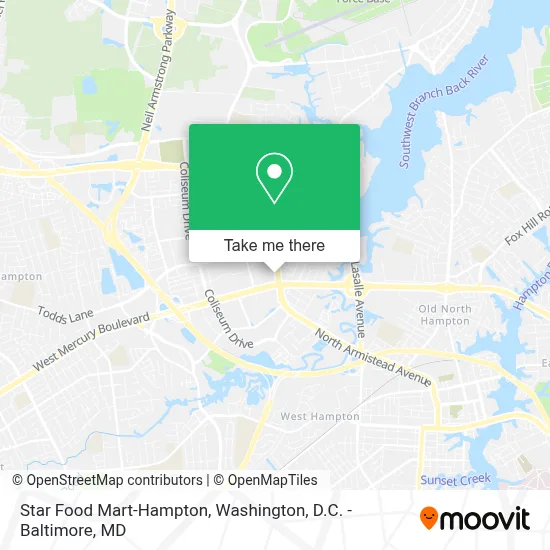 Star Food Mart-Hampton map