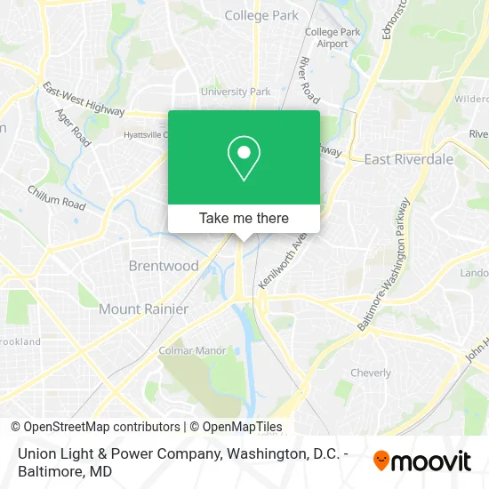 Union Light & Power Company map