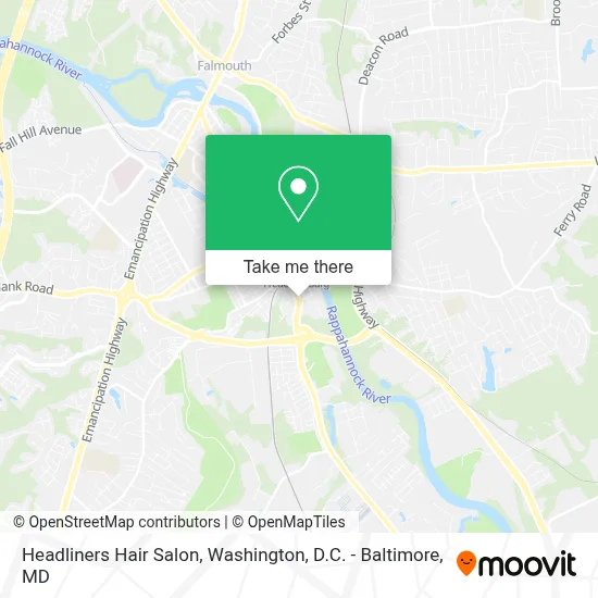 Headliners Hair Salon map