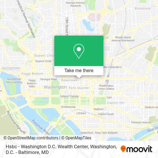 Hsbc - Washington D.C. Wealth Center map