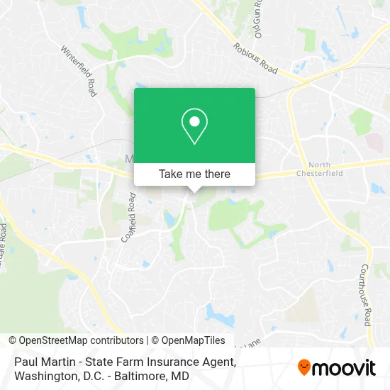 Paul Martin - State Farm Insurance Agent map