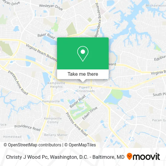 Christy J Wood Pc map
