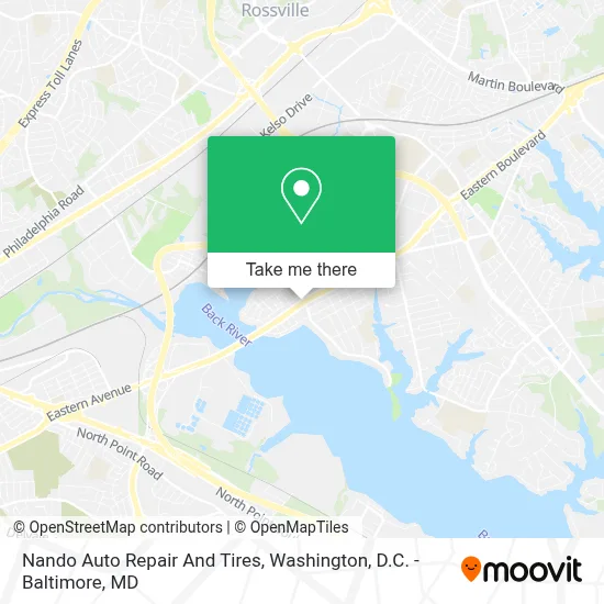 Nando Auto Repair And Tires map