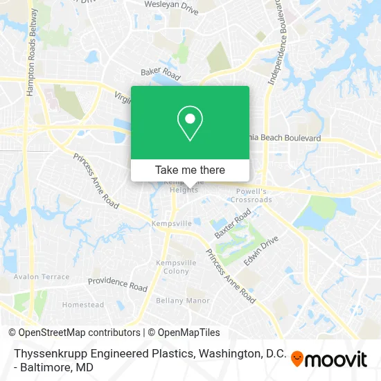 Thyssenkrupp Engineered Plastics map
