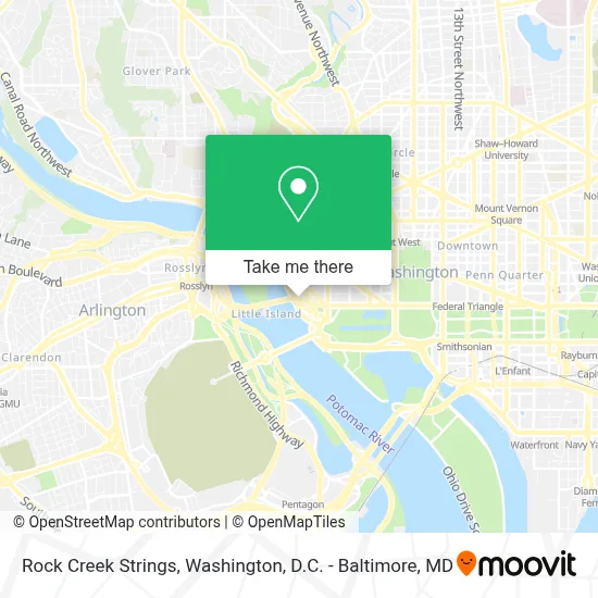 Rock Creek Strings map