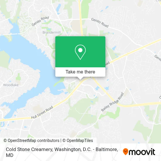 Cold Stone Creamery map