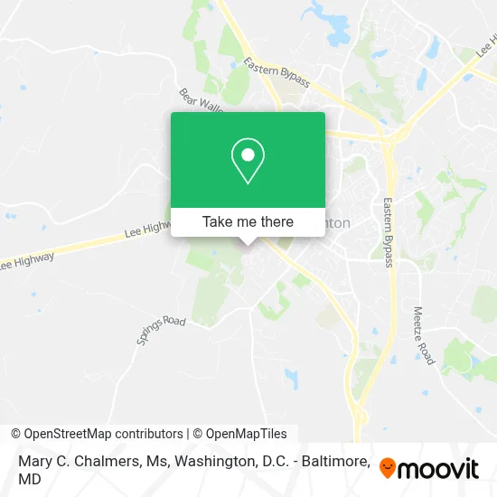 Mary C. Chalmers, Ms map