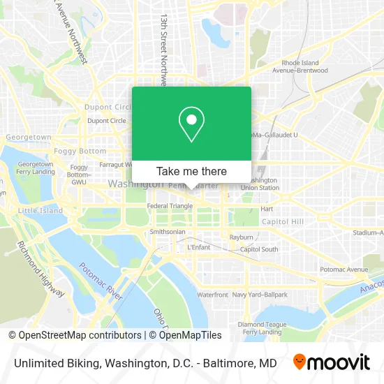 Unlimited Biking map
