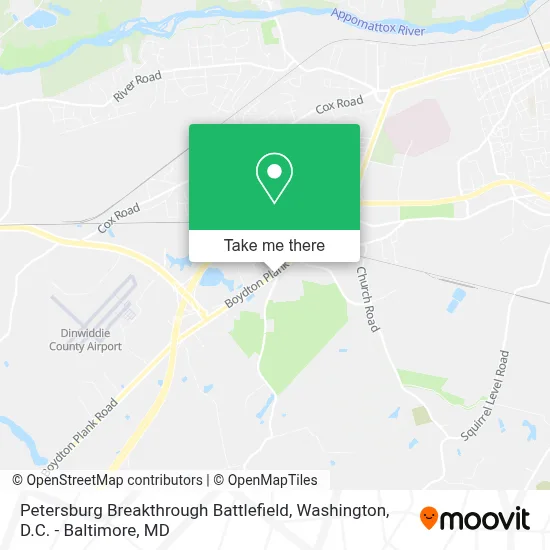 Petersburg Breakthrough Battlefield map