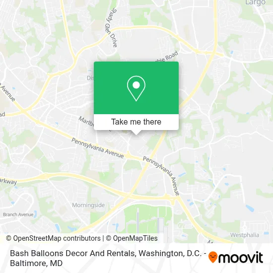 Bash Balloons Decor And Rentals map