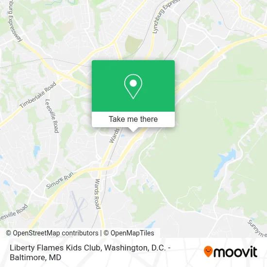 Liberty Flames Kids Club map