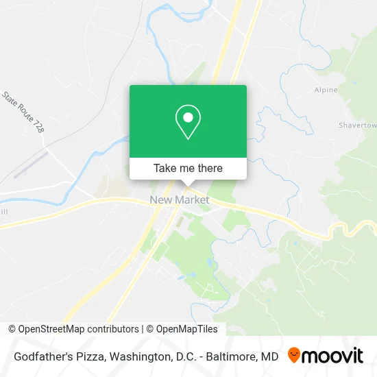 Godfather's Pizza map