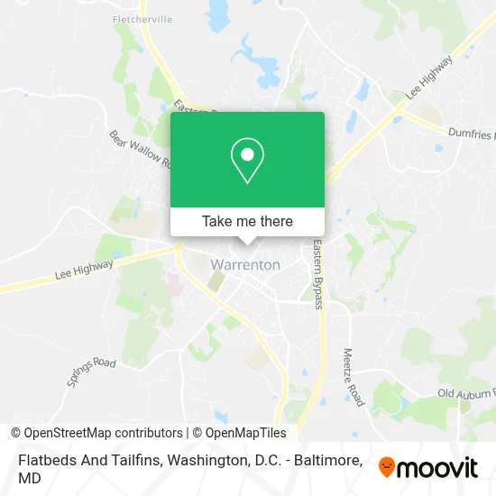 Flatbeds And Tailfins map
