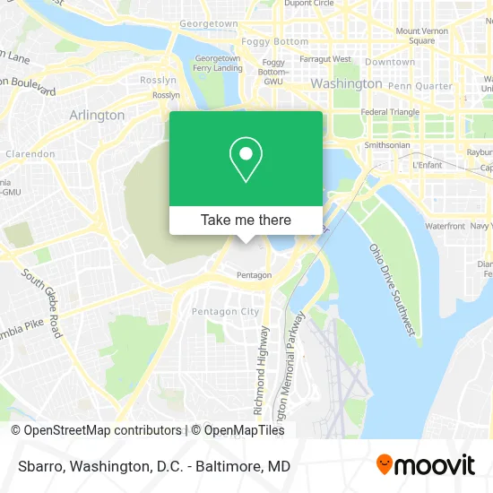 Sbarro map