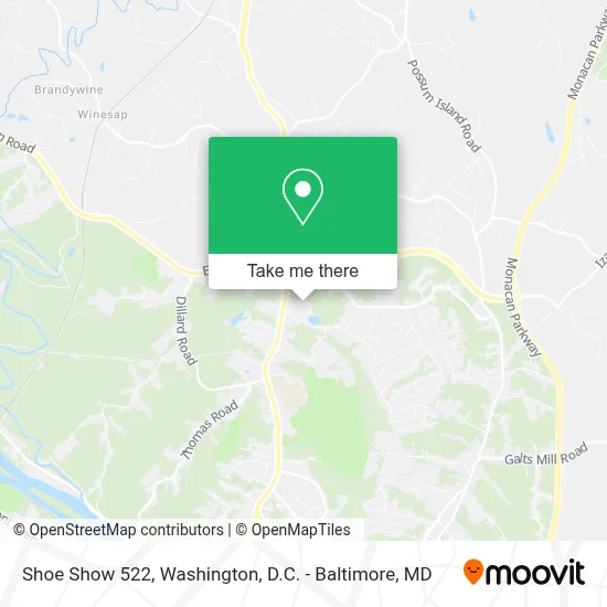 Shoe Show 522 map