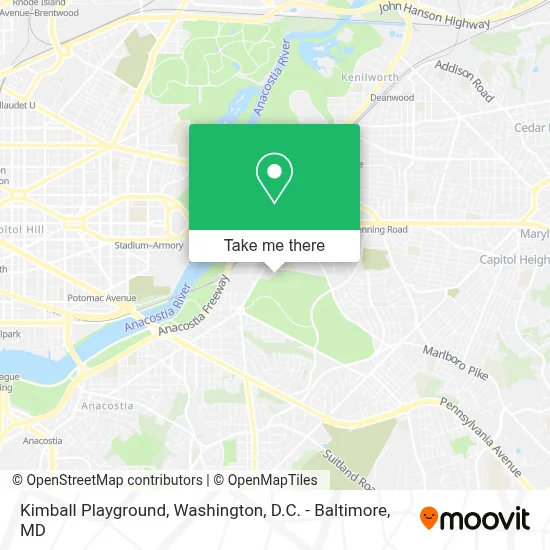 Kimball Playground map