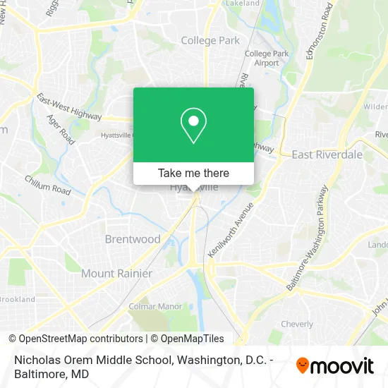 Nicholas Orem Middle School map