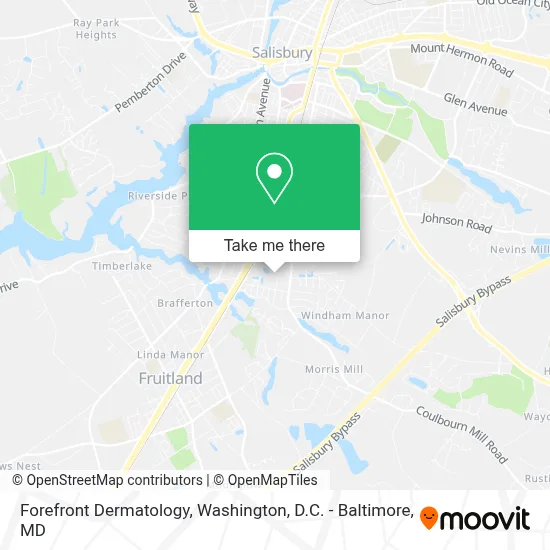 Forefront Dermatology map